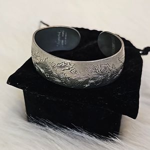 Vintage pewter cuff